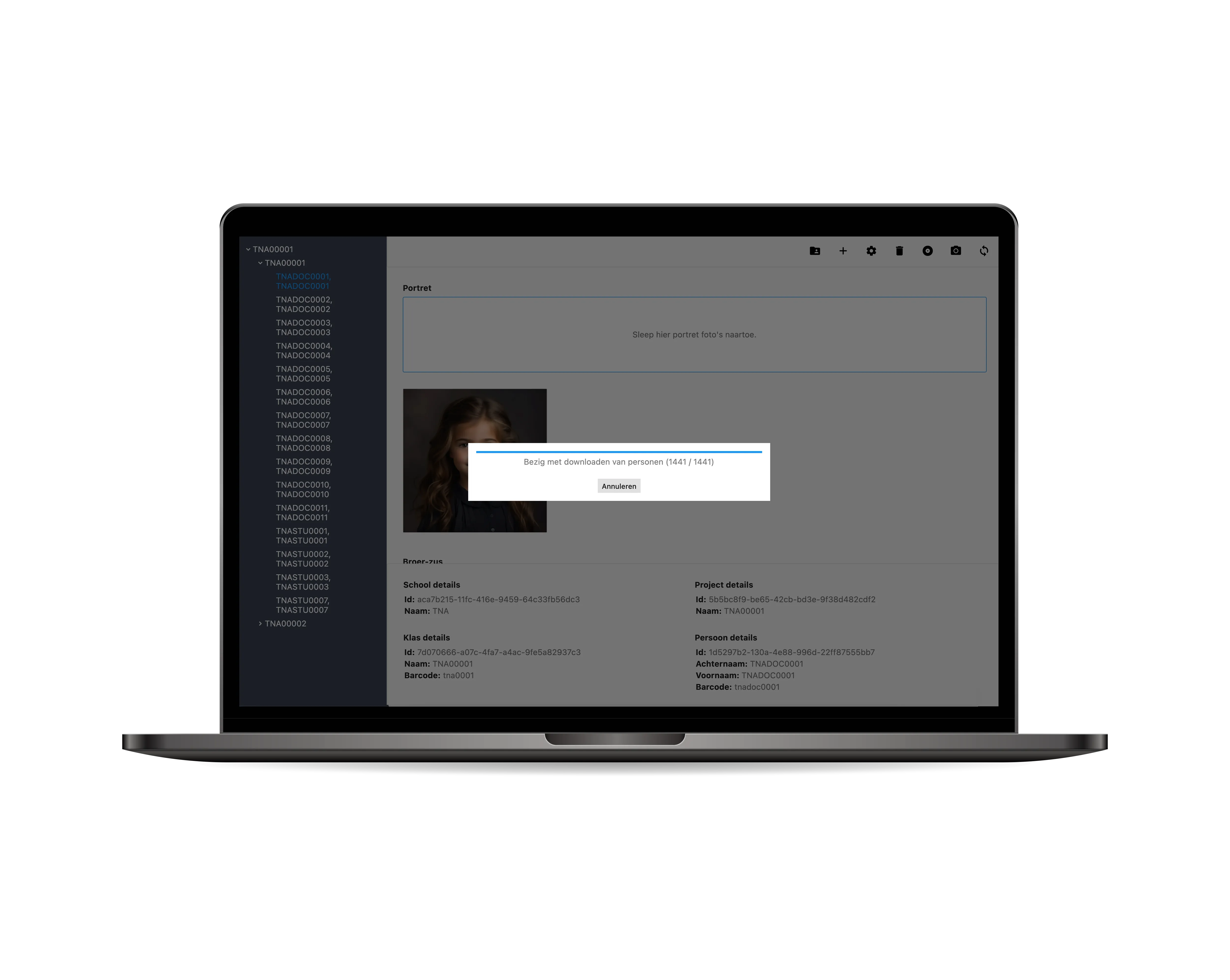 Hoogstraten Fotostudio — synchronisatie naar webshop